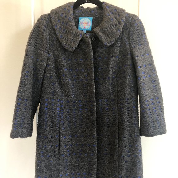 vintage inspired 1950s 1960s NWT Plenty by Tracy Reese / Wool Top Coat - Picture 1 of 16